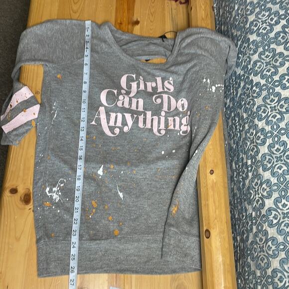 New! Chaser dancer’s open slouch back sweatshirt women’s M - Picture 11 of 12